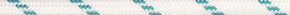 Specialty Rope White / Teal Stripe
