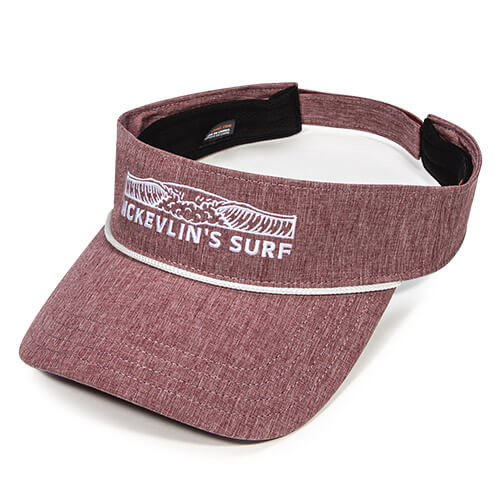 Maroon Heather w/ White