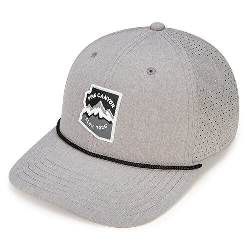 Steel Heather w/ Black Trucker Rope