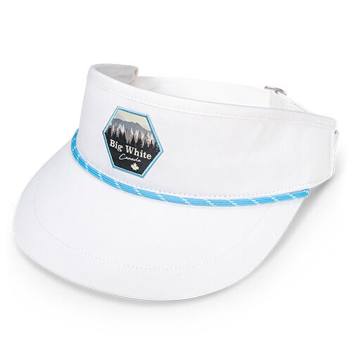 White w/ Carolina / White Stripe Specialty Rope