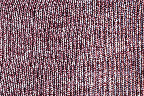Heathered yarn option maroon and white