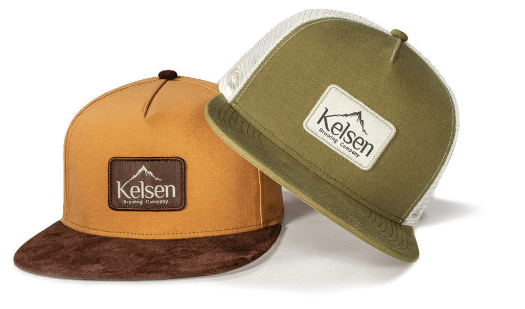 Two Brewery hats with trucker rope