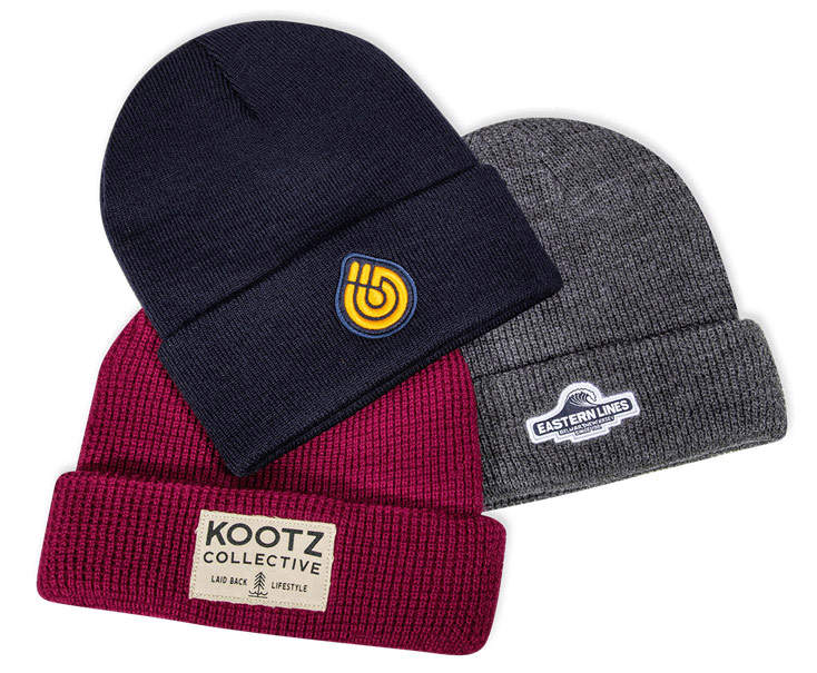 A group of custom cold weather knits by Pukka