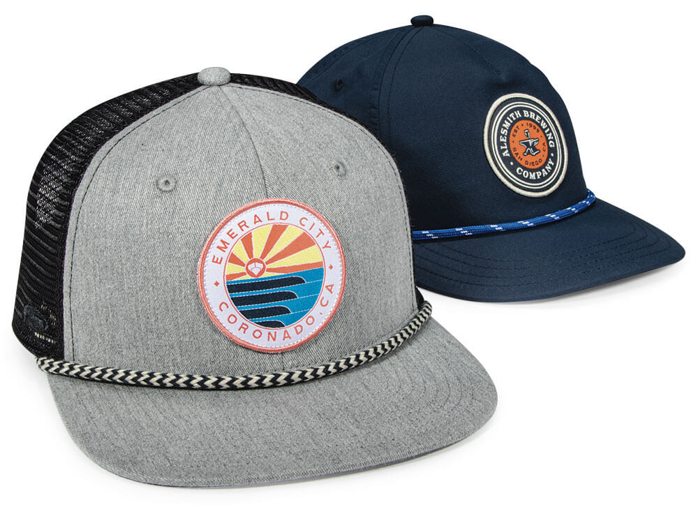 Pair of custom hats withe Specialty Rope