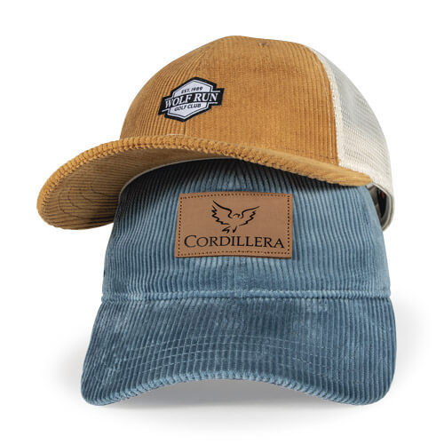 Stack of Wide Wale Corduroy Hats