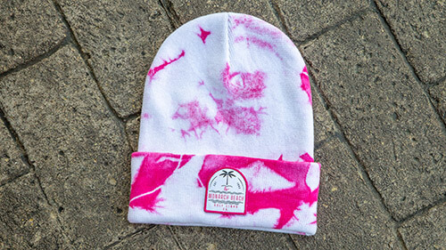 Fillmore Knit laying on a metal step