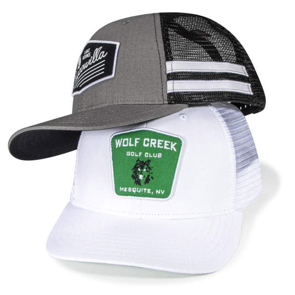 Stack of Mid Crown Adjustable Hats