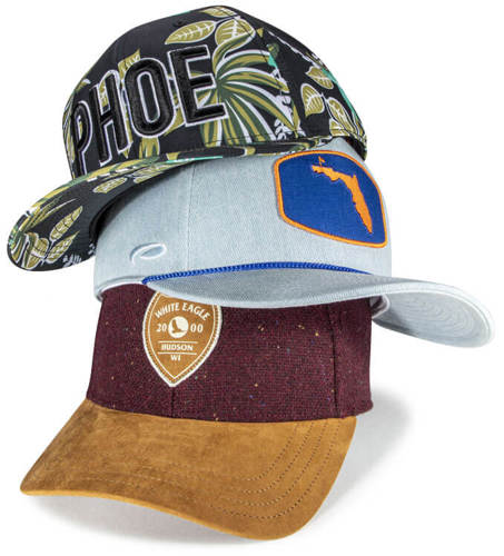 Stack of Specialty Fabric Hats