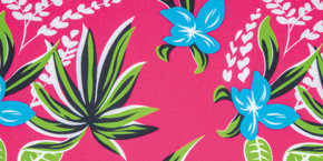 Fuchsia Plumeria Specialty Fabric