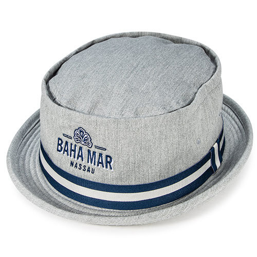 Grey Heather w/ Navy / White