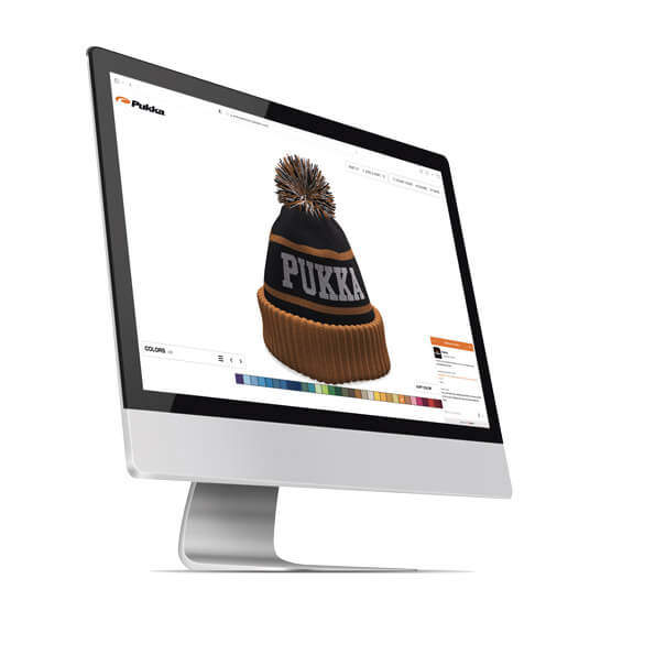 Knit Customizer on computer screen