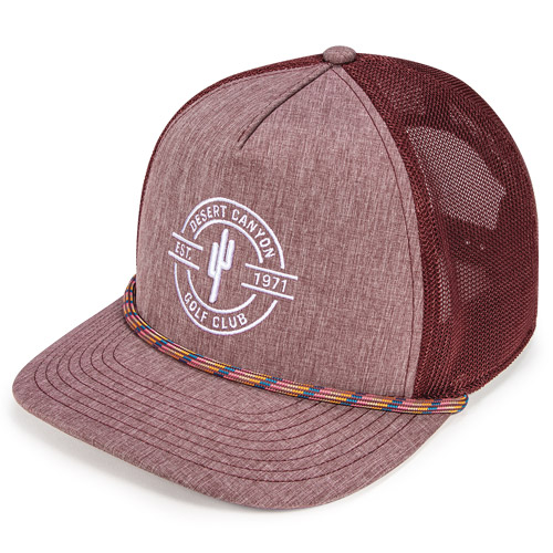 Maroon Heather / Maroon w/ Fiesta Multi-Stripe