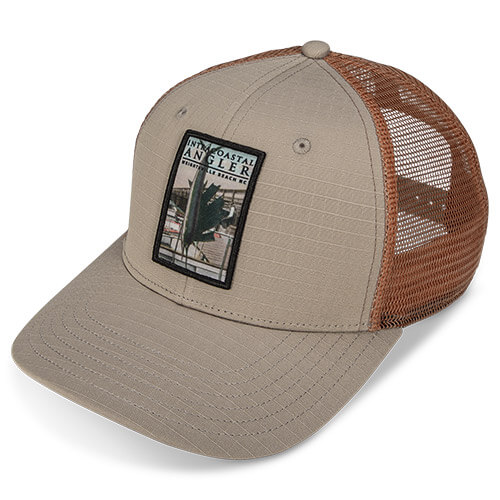 Khaki Cotton Ripstop & Texas Orange Trucker Mesh