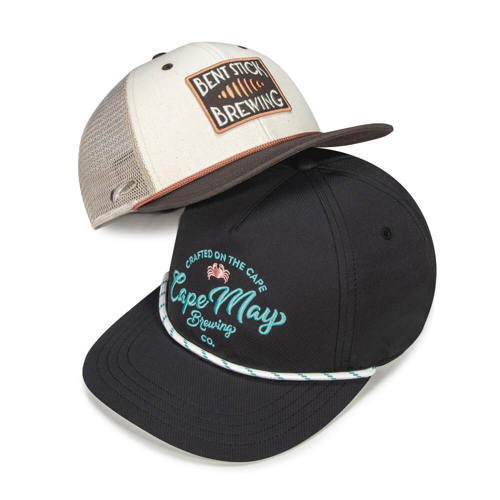 Custom Headwear featuring all-new Rope & Cord options