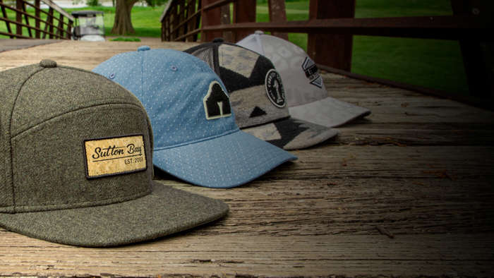 Golf Custom Headwear featuring Specialty Fabrics
