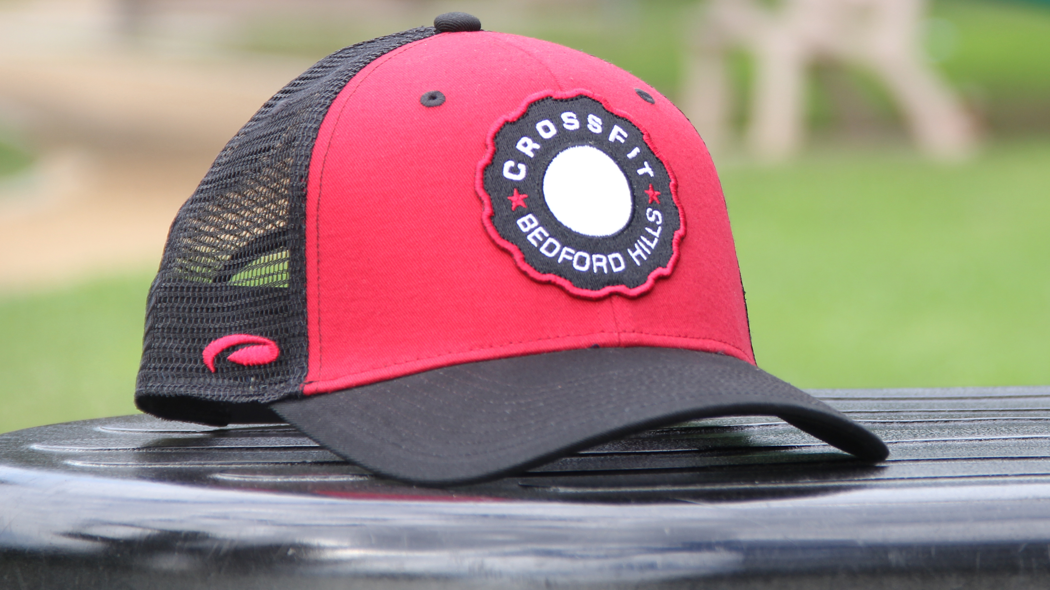 Fitness hat sitting on table