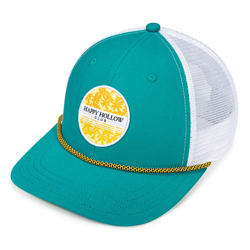 Teal / White w/ Yellow/Black Lattice