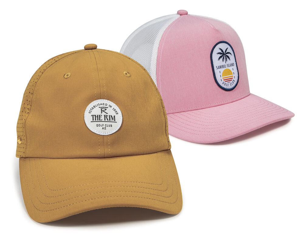 Custom Golf Headwear featuring New TriTech Color Options