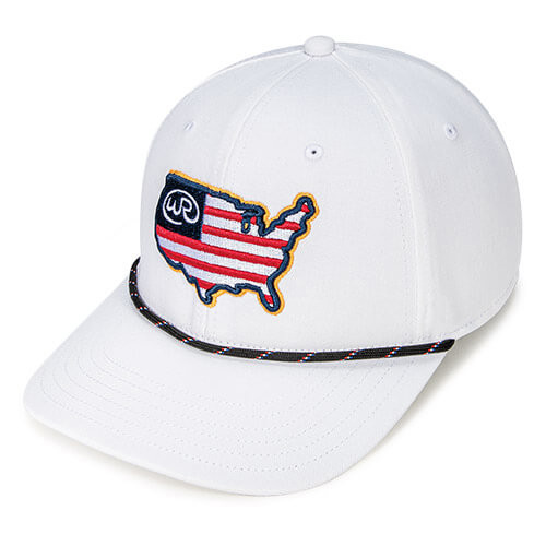 White w/ Black w/ Red/White/Royal Stripe