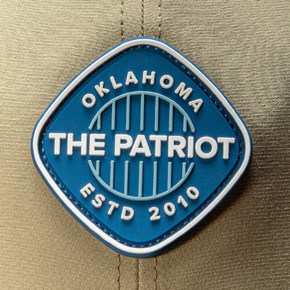 Rubber Patch Secured with Jump Stitch