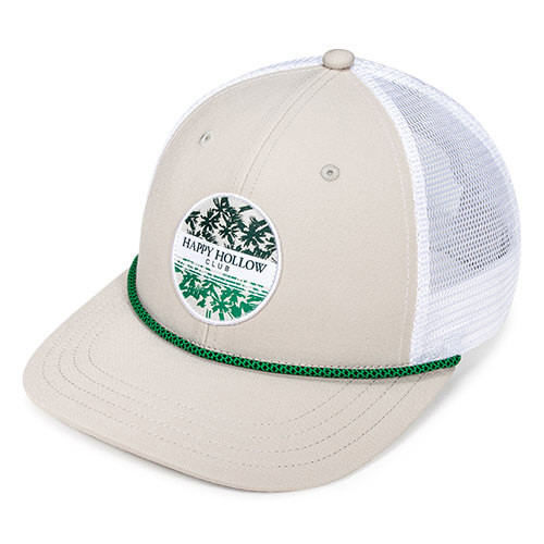 Stone / White w/ Green/Black Lattice
