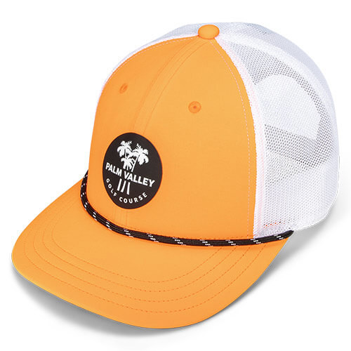 Neon Orange / White / Black (Undervisor) w/ Black / White Stripe