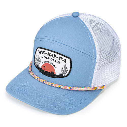 Carolina / White w/ Confetti Multi-Stripe