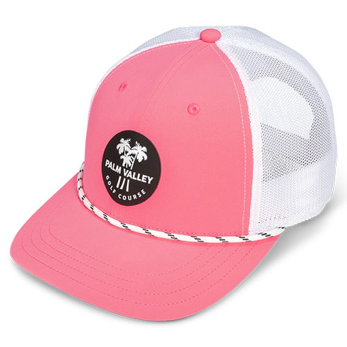 Neon Pink / White / Black (Undervisor) w/ White / Black Stripe
