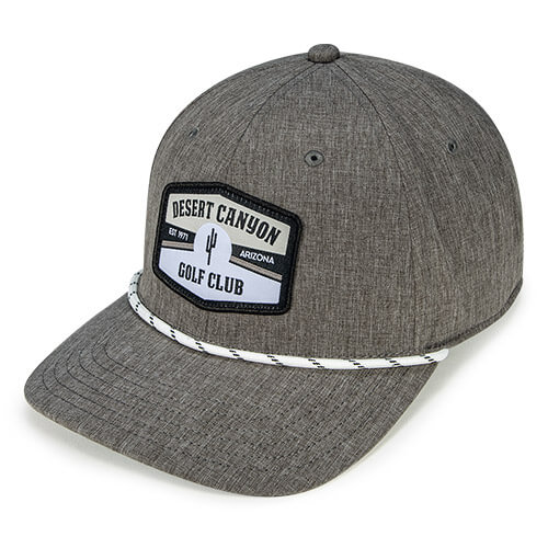 Charcoal Heather / Black (Undervisor) w/ White / Black Stripe