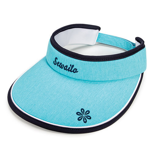Aqua Heather / Navy / White