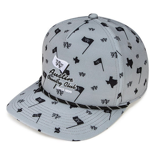 Sublimated (Steel / Black) Black w/ Black / White Stripe