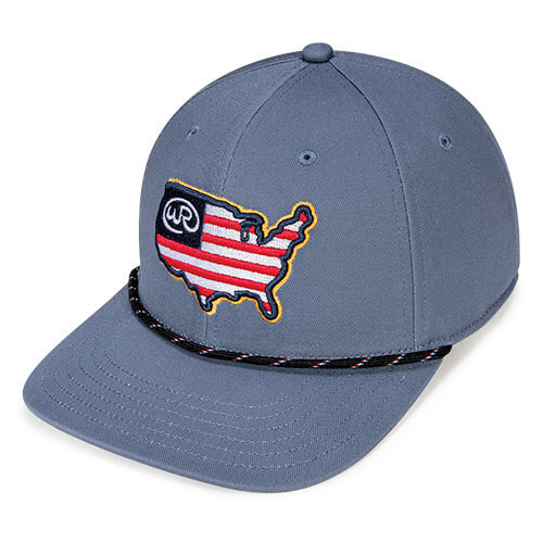 Slate w/ Black w/ Red/White/Royal Stripe